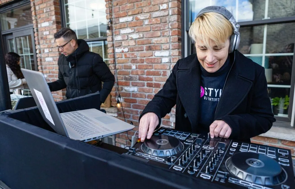 DJ playing a set at a private event