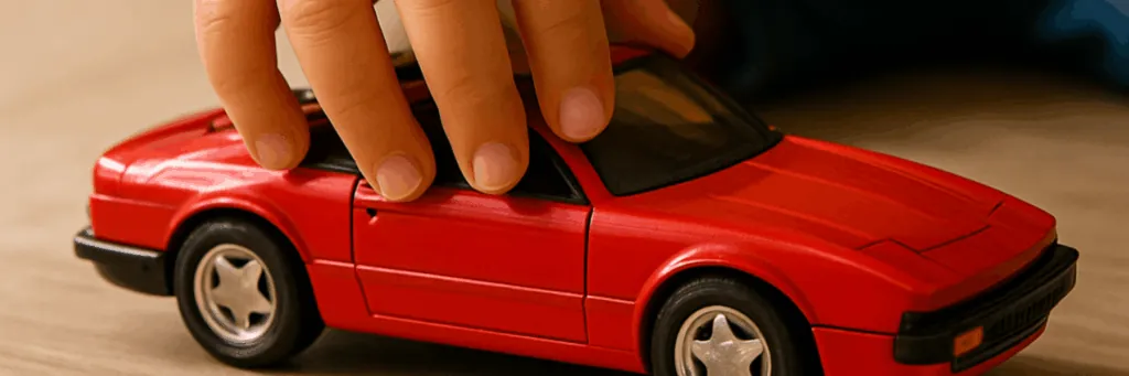 Toy red car (Cars theme)