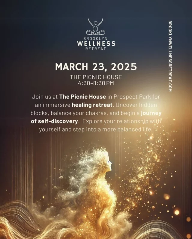 We’d love for you to be part of something truly special!

You’ve joined us before for wellness events at Green Boutique, and now we’re bringing that same spirit of renewal and connection to a Brooklyn Wellness Retreat at the beautiful Picnic House in Prospect Park.

This retreat will be a unique experience featuring:

✨ Energy healing with Olga
🎶 Sound bath meditation with Jen 
🌸 Aromatherapy with Maria
🎼 Healing music by opera singer Elizaveta

A day to reset, recharge, and immerse yourself in deep relaxation surrounded by nature and a like-minded community.

📅 March 23rd, 4:30pm
📍 Picnic House, Prospect Park
Link in bio!

I would love to share this experience with you. Let me know if you have any questions!

Warmly,
Olga